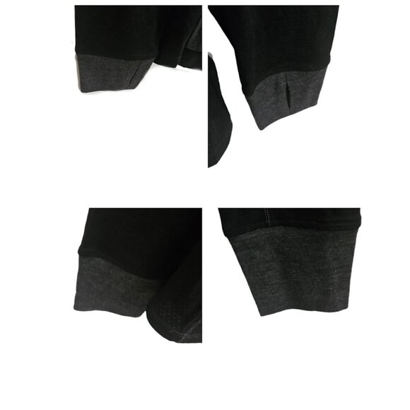 Icebreaker Men’s 260 Zone Merino Base Layer Long Sleeve Crewneck Gray Black XL - Picture 9 of 12